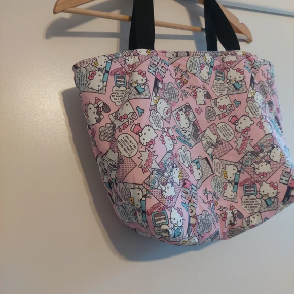 Sanrio Hello Kitty All Over Print Tote Travel Bag Purse Cartoon Colorful anime - Picture 3 of 8